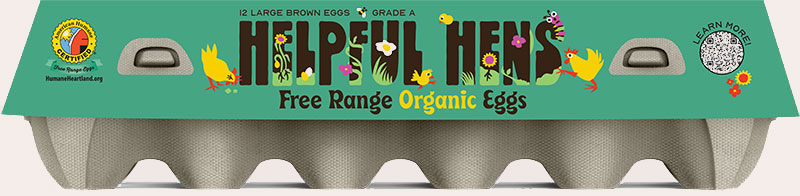 Helpful Hens Free Range Organic Eggs